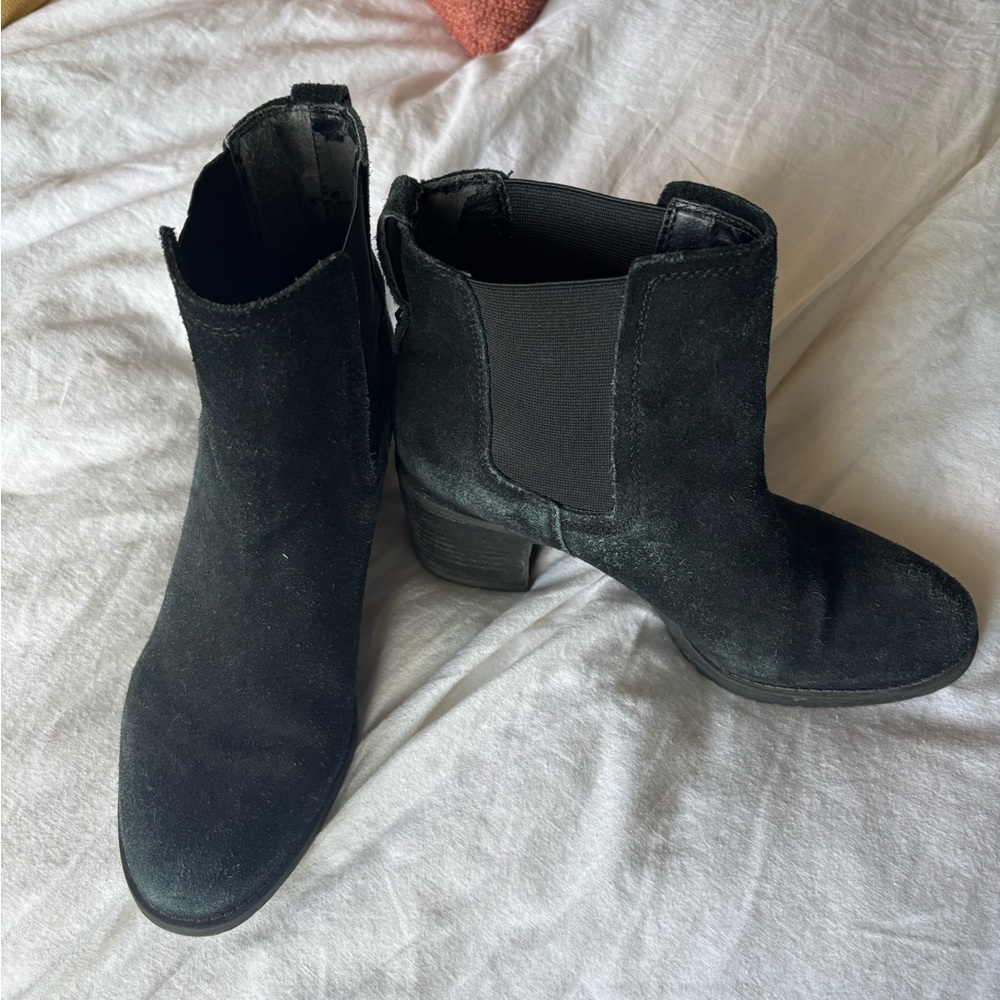 Sam Edelman Black Ankle Booties with Elastic Panels